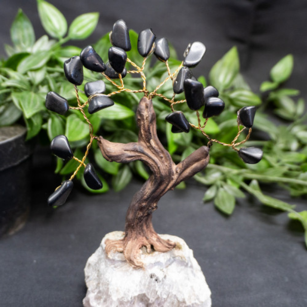 Black Tourmaline Crystal Tree