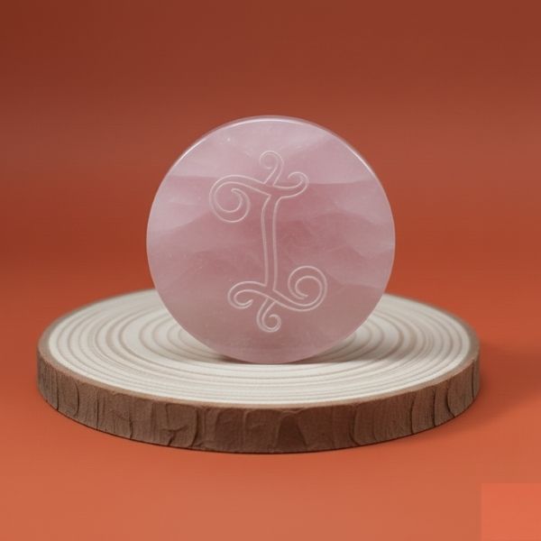 Rose Quartz Zibu Coin
